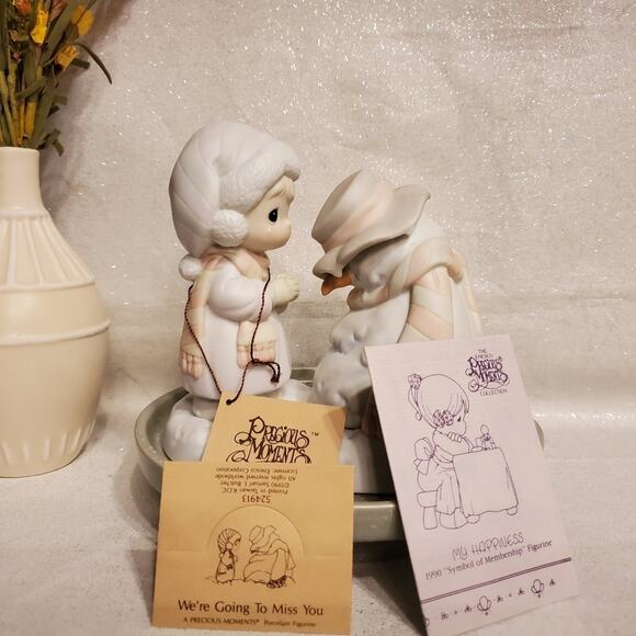 1990 Precious Moments Enesco We're Going To Miss You Figurine - Picture 4 of 4